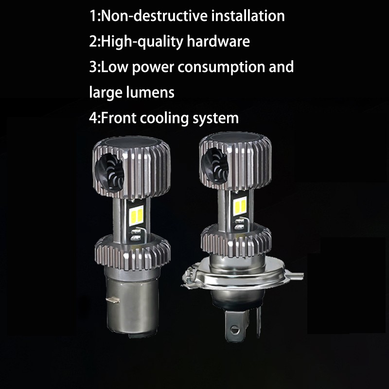 Bóng Đèn Pha LED BA20D H4 H6 P15D HS5 6000K Phong Cách Mới 2021 Cho Xe Mô Tô