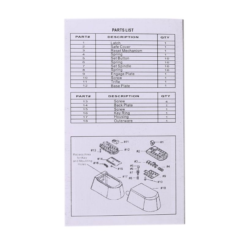 Nút Nhấn Mã Số Chống Thấm Nước Cho Gia Đình