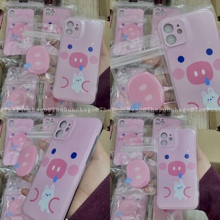 [ Có Sẳn- ảnh thật ] Ốp lưng iphone heo con đáng iuuu kèm popsocket 🐽