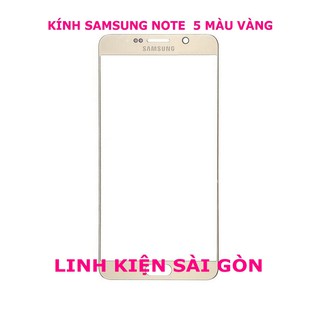 Kính samsung note 5 màu vàng