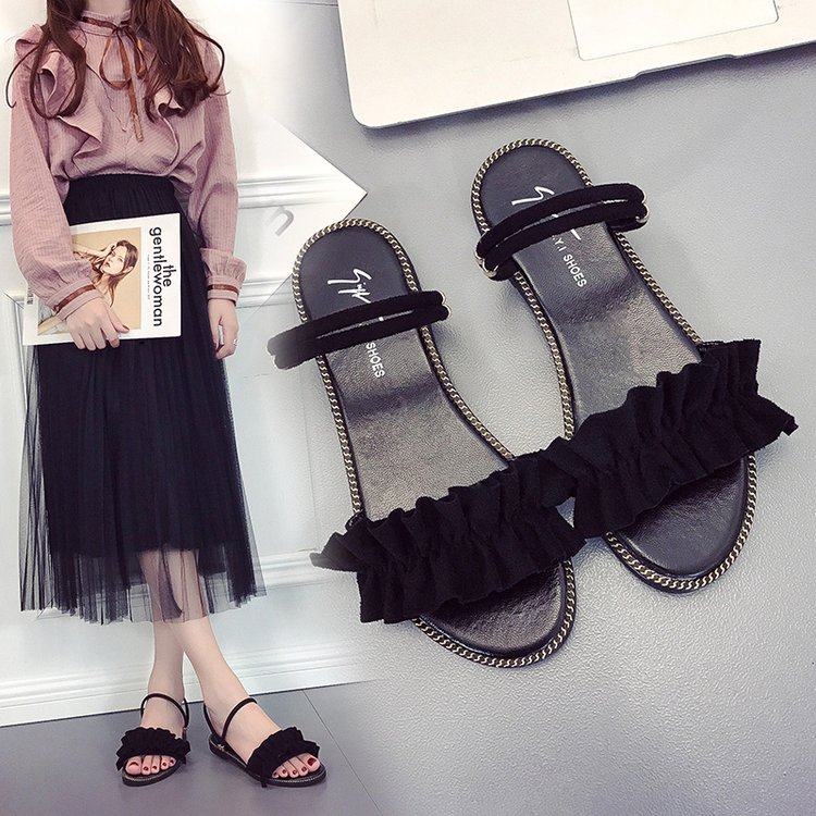 Summer Fashion Two Open Toe Sandals Flat Shoes for Women | BigBuy360 - bigbuy360.vn
