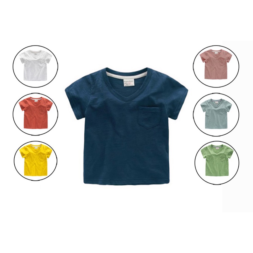 (Hàng Xưởng) Áo phông cổ tim thun xước VEMZKIDS cho bé (ảnh thật)