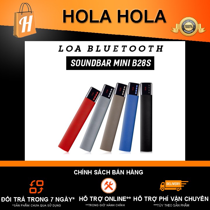 HÀNG THANH LÝ - Loa Bluetooth Soundbar mini B28S (Giao Màu Ngẫu Nhiên)