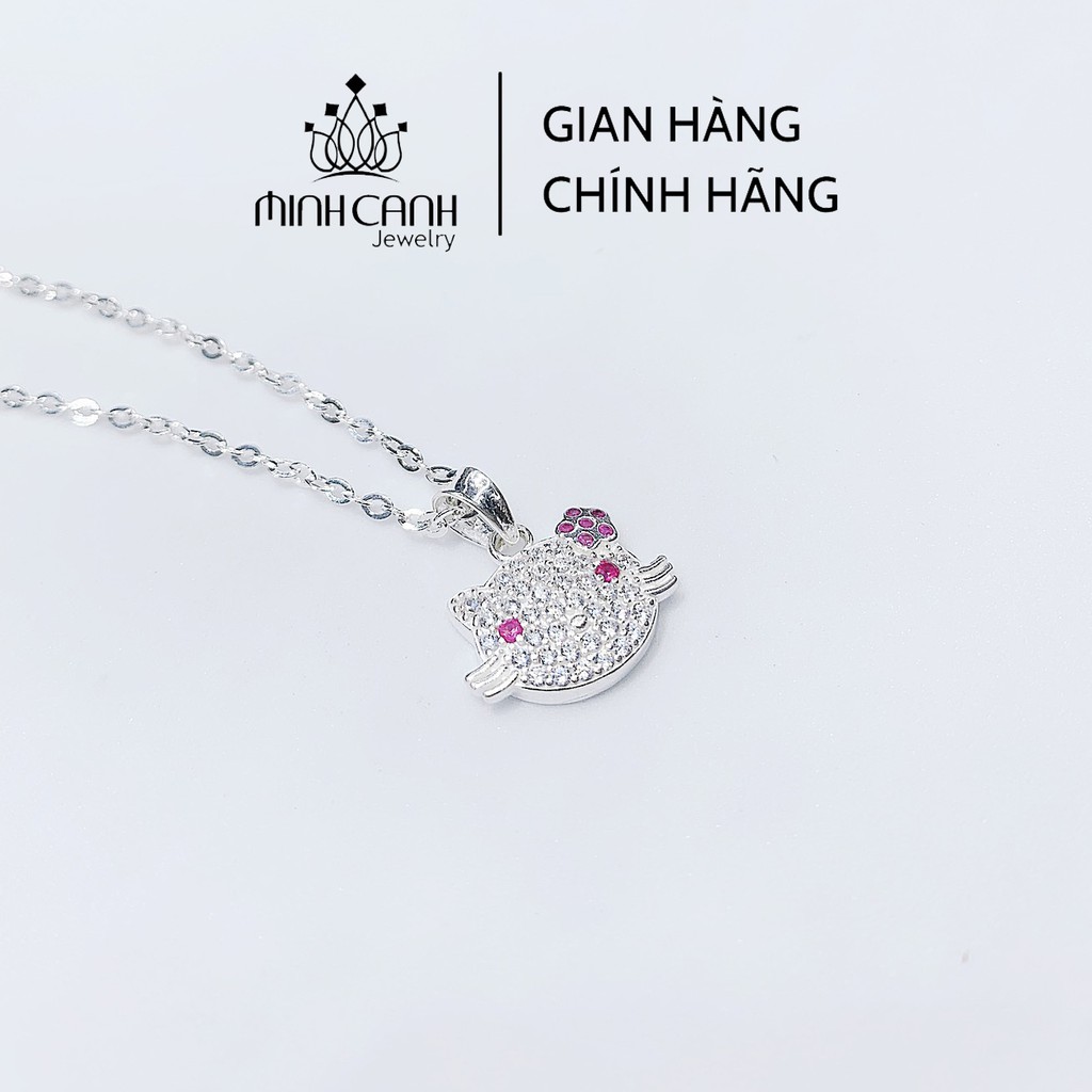 Dây Chuyền Bạc Mặt Mèo Hello Kitty Cho Bé Gái - Minh Canh Jewelry