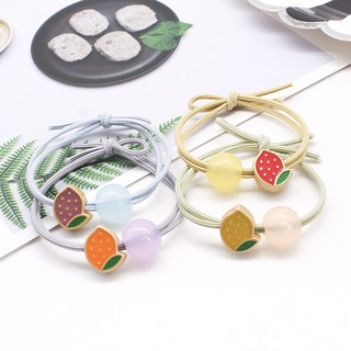 Dây cột tóc, buộc tóc hình trái cây kèm đá (BT 87)