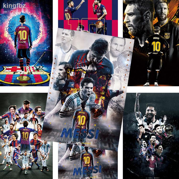 Giấy dán tường hình cầu thủ bóng đá Messi World Cup