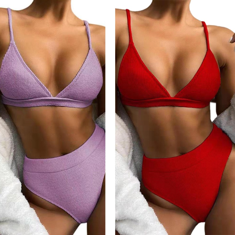 Bộ bikini 2 mảnh màu sắc thời trang nữ tính