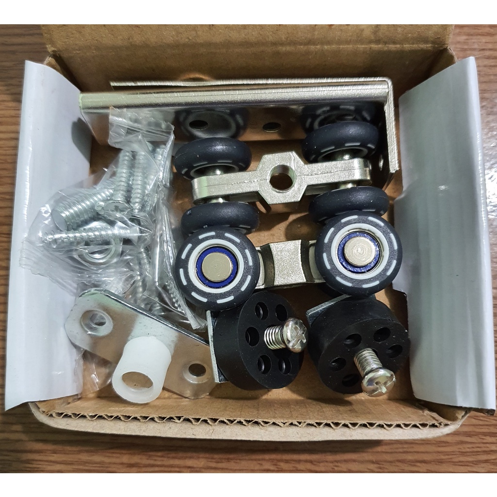 Bộ bánh xe cửa lùa HAMMERED  máng nhỏ