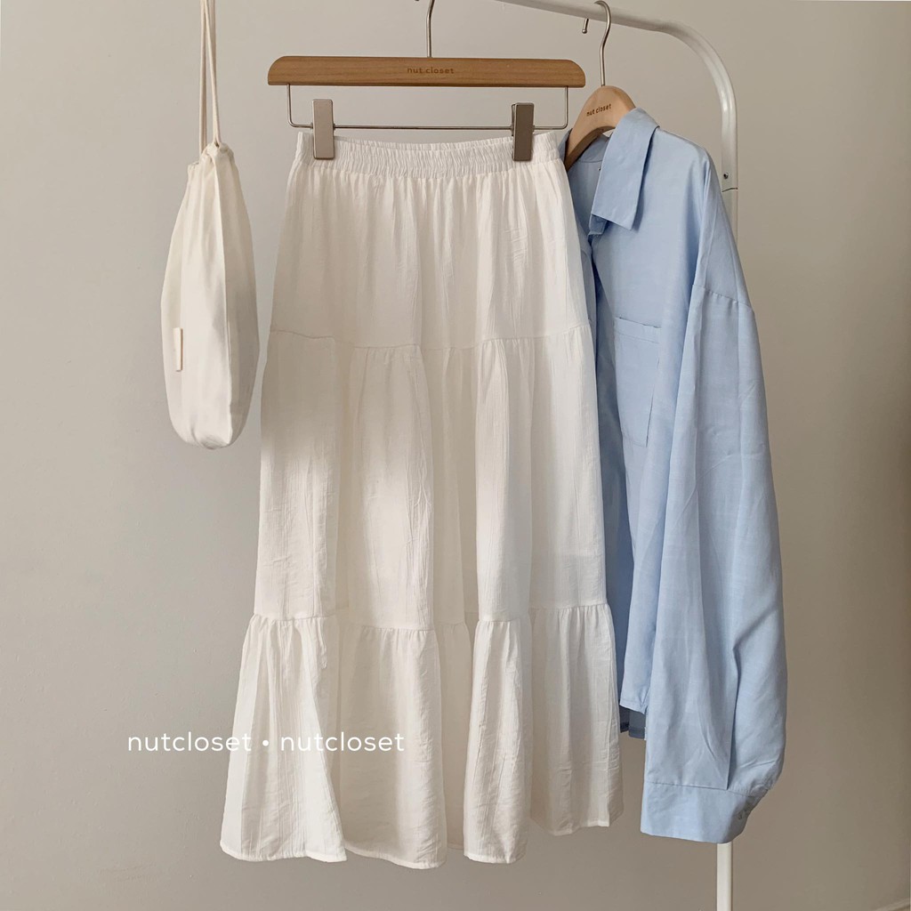 [Mã FADIRECT20 giảm 20K đơn 150K] Chân váy dài thô voan _ CV0027 | BigBuy360 - bigbuy360.vn
