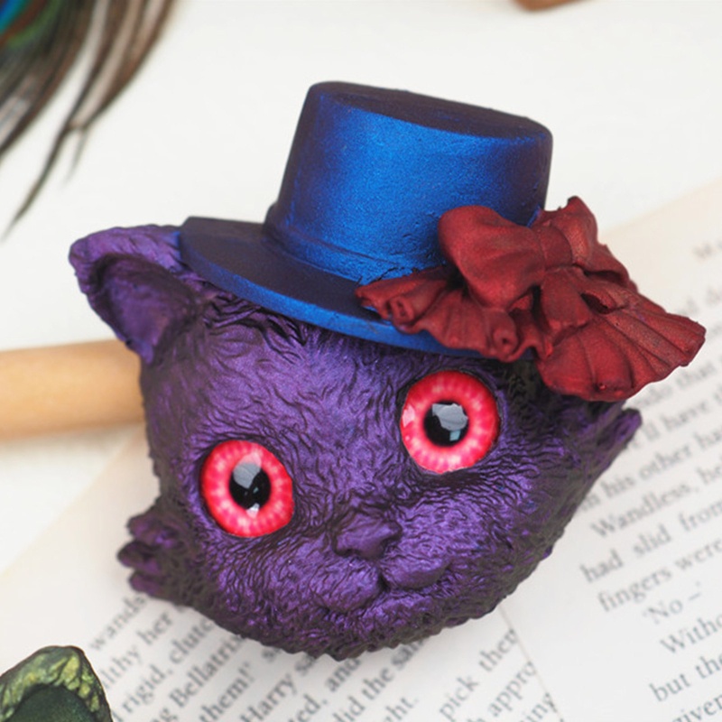 Khuôn Làm Đồ Thủ Công Bằng Nhựa Resin Epoxy DIY Hình Mèo Và Ác Quỷ Phong Cách Halloween