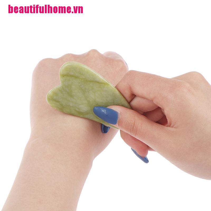 [Hàng mới về] Cây Lăn Mát Xa Mặt Bằng Đá Ngọc Bích Tự Nhiên