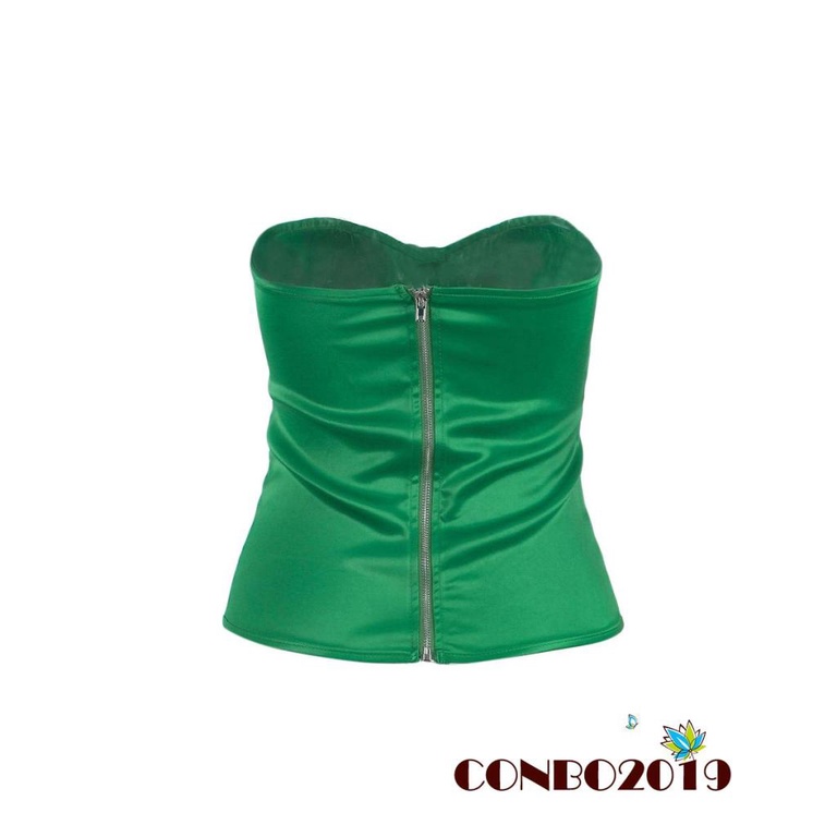 Áo Ống Chất Satin Màu Sắc Đơn Giản Cho Nữ