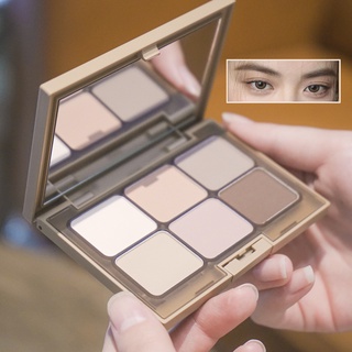 Everbab Bảng Phấn Mắt 6 Màu Lì Kích Thước Nhỏ Gọn Màu Đất Tạo Khối Đánh Má Hồng Bắt Sáng Tất Cả Trong Một Cho Nữ