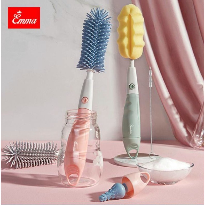 Cọ bình sữa silicon cao cấp Emma