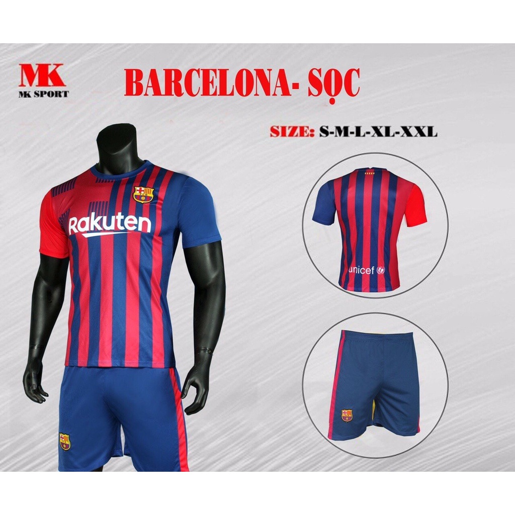 Áo bóng đá - Bộ thể thao Barca mùa 2021 - 2022 (size từ 40-72kg)