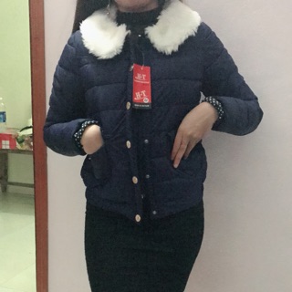 Áo phao cổ lông