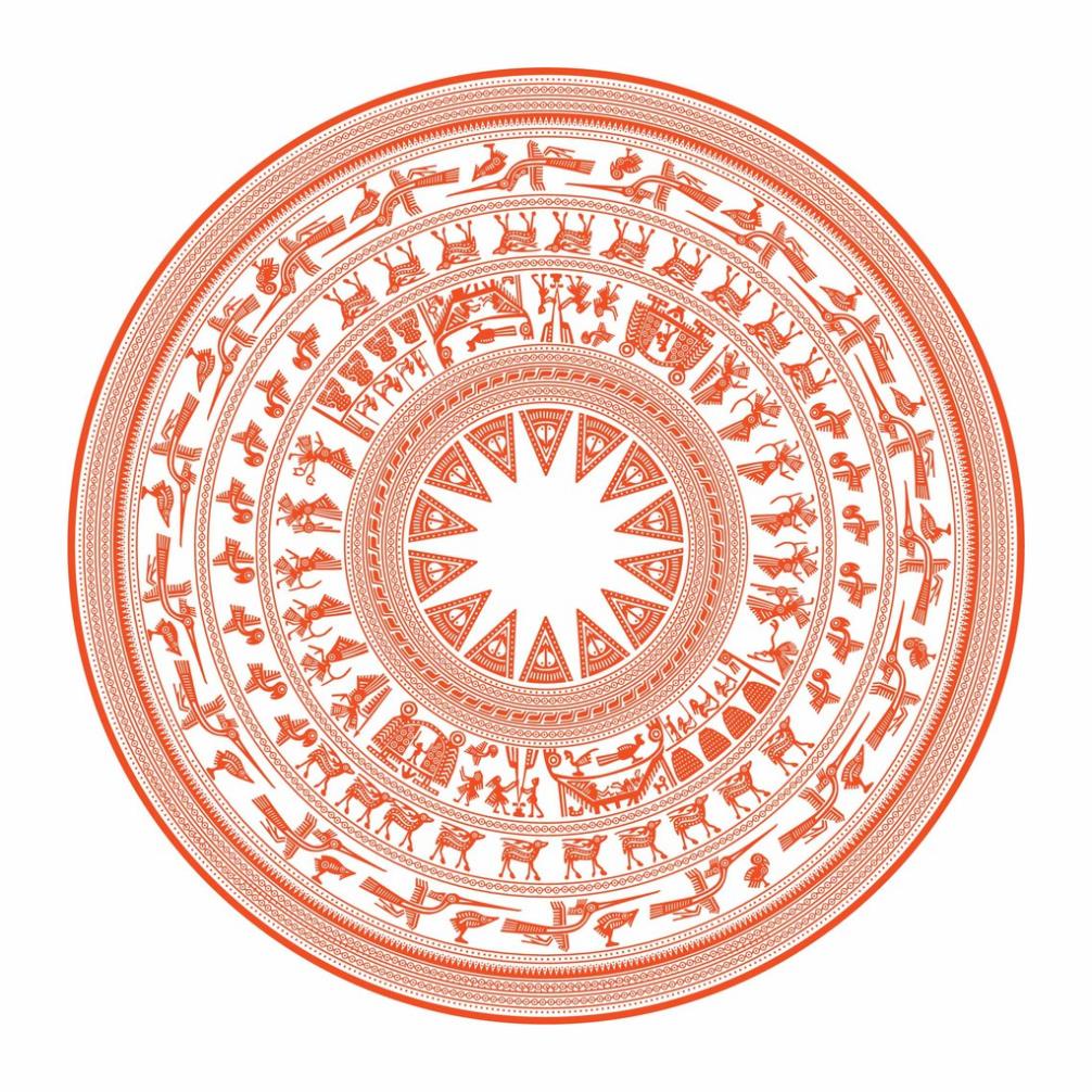 Decal trống đồng,Tem Dán Nắp Capo Cho xe tải, xe ô tô