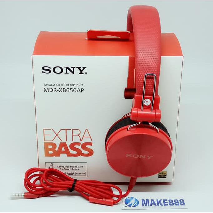 Tai Nghe Sony Mdr-xb650ap Kèm Mic Đen