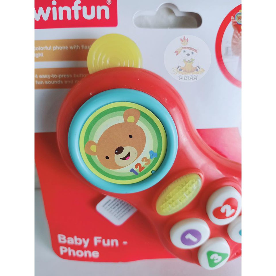 Điện thoại phát nhạc vui nhộn Winfun 0638 - đồ chơi âm nhạc kích thích phát triển trí tưởng tượng cho bé