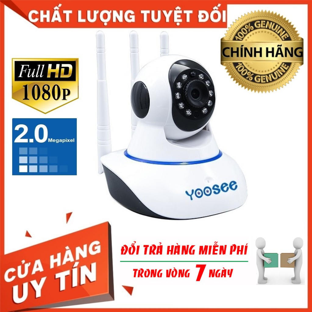 Camera IP Wifi Yoosee 3 râu - Camera Yoosee xoay 360° đàm thoại 2 chiều