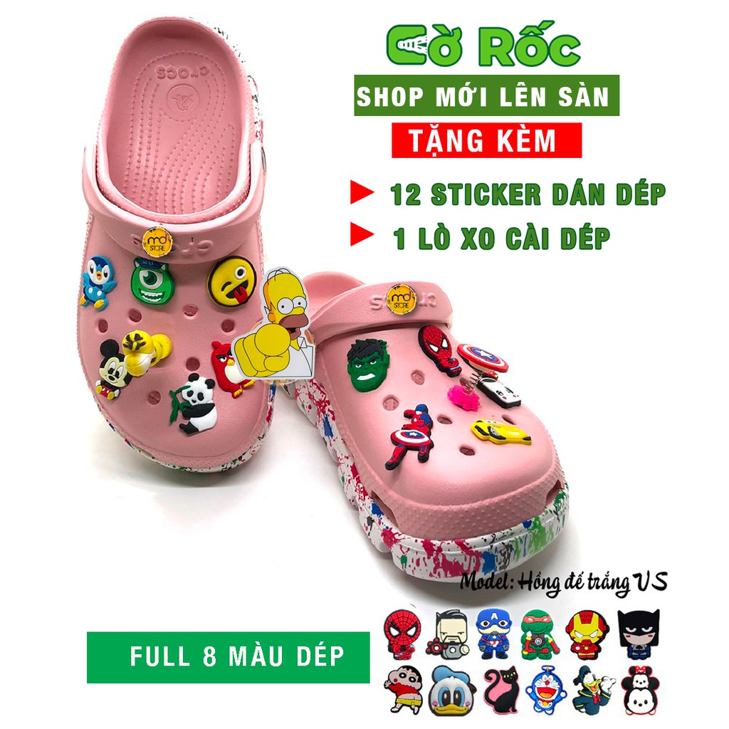 Dép sục Cross đế vảy sơn full 8 màu đủ size 35 đến 42 cho nam và nữ