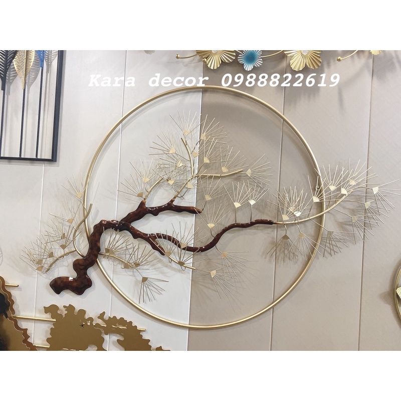 Tranh Sắt Treo Tường Nghệ Thuật, Tranh Decor Trang Trí Cây Tùng Mã 610