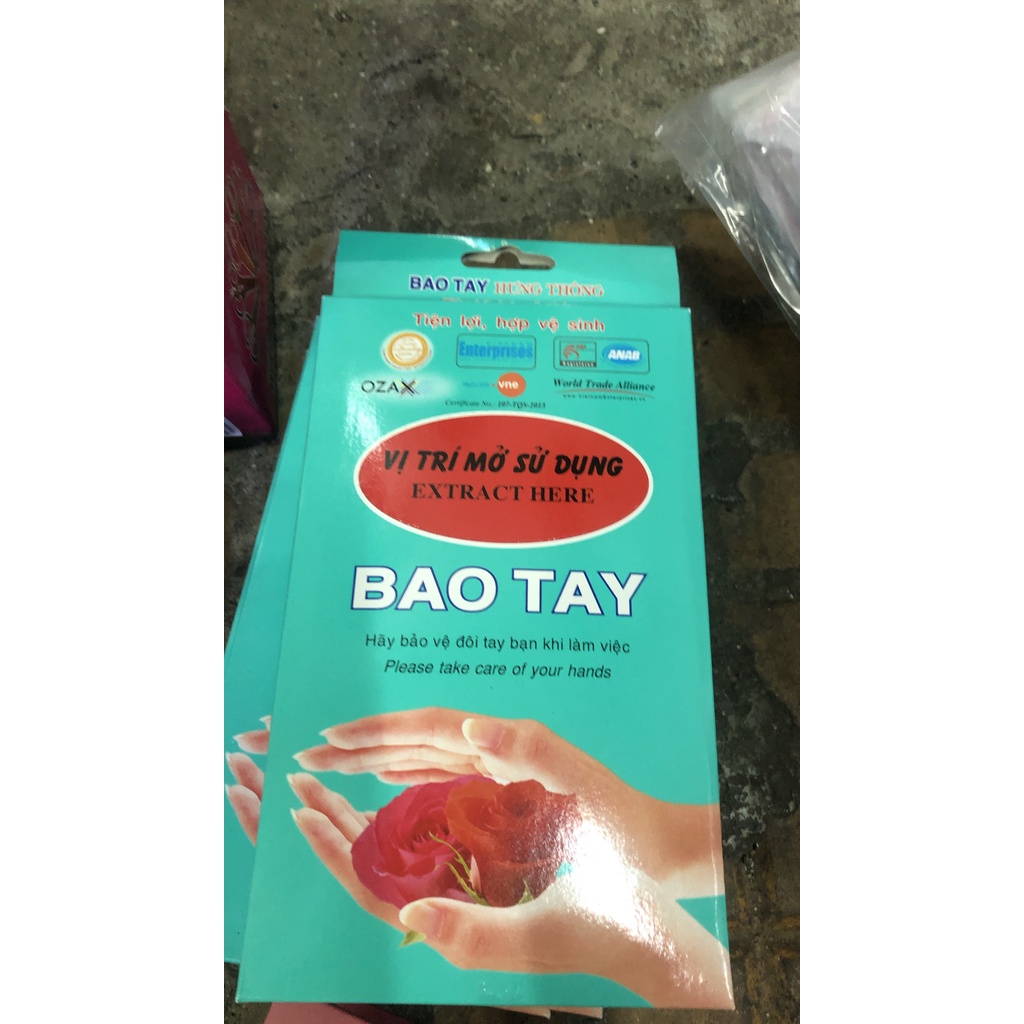 Bao tay xốp trộn thứcc ăn