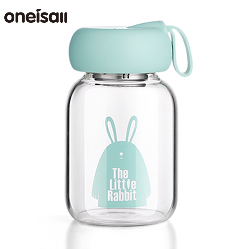 Bình Nước Thủy Tinh Chịu Nhiệt Chống Rò Rỉ 380ml