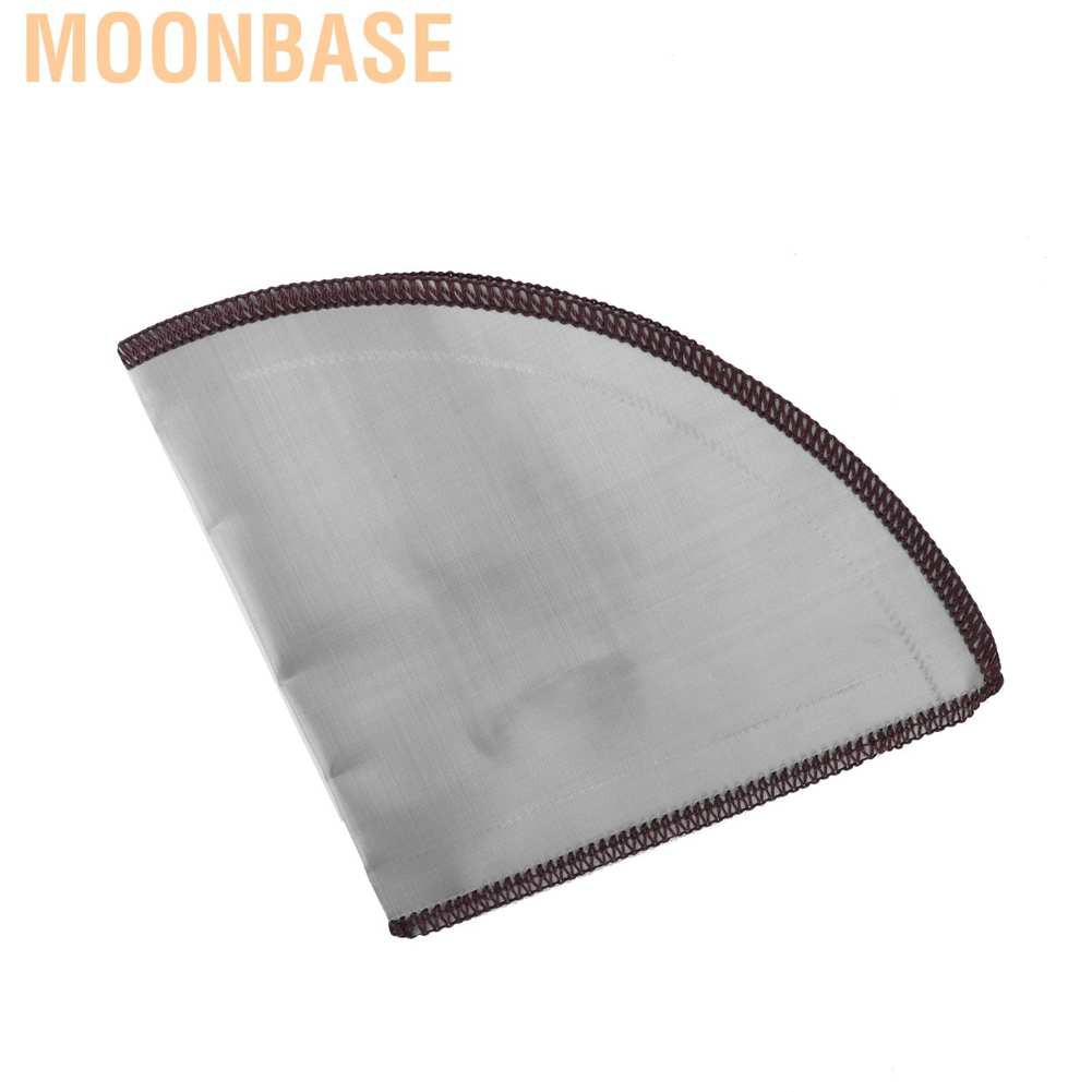 Moonbase Stainless Steel Coffee Filter Reusable Foldable Cone Strainer Bag 2-4 Cup