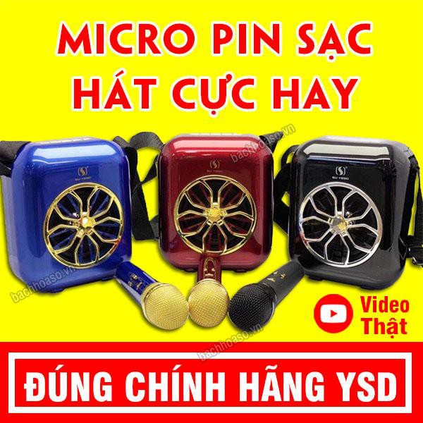 (GIÁ RẺ BẤT NGỜ) (TẶNG MIC KO DÂY) LOA BLUETOOTH KARAOKE YSD-A20 ÂM THANH HAY FULLBOX