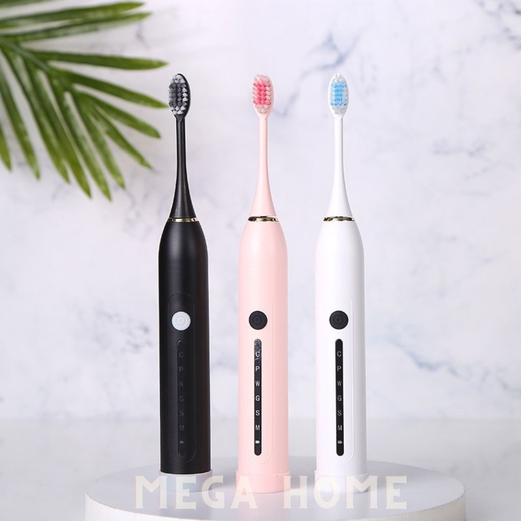 [Combo] Bàn chải điện sonic x7 và giá đỡ bàn chải, bàn chải đánh răng điện 6 chế độ - X7G