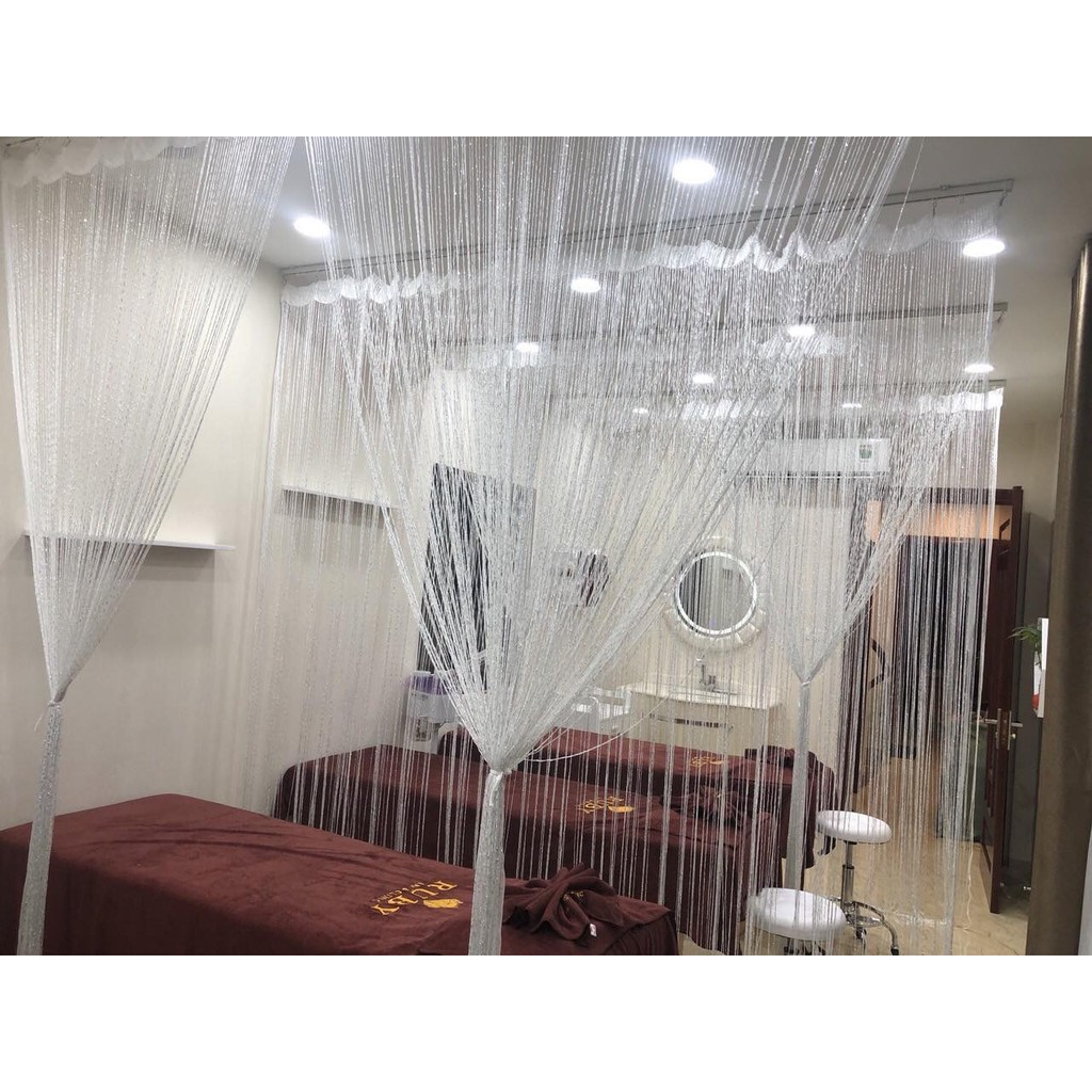 Rèm sợi kim tuyến, rèm spa 3mx3m #remspa #remkimtuyen