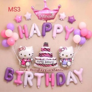 Set bóng trang trí sinh nhật Hello Kitty