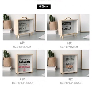 Hộp tiết kiệm gỗ decor