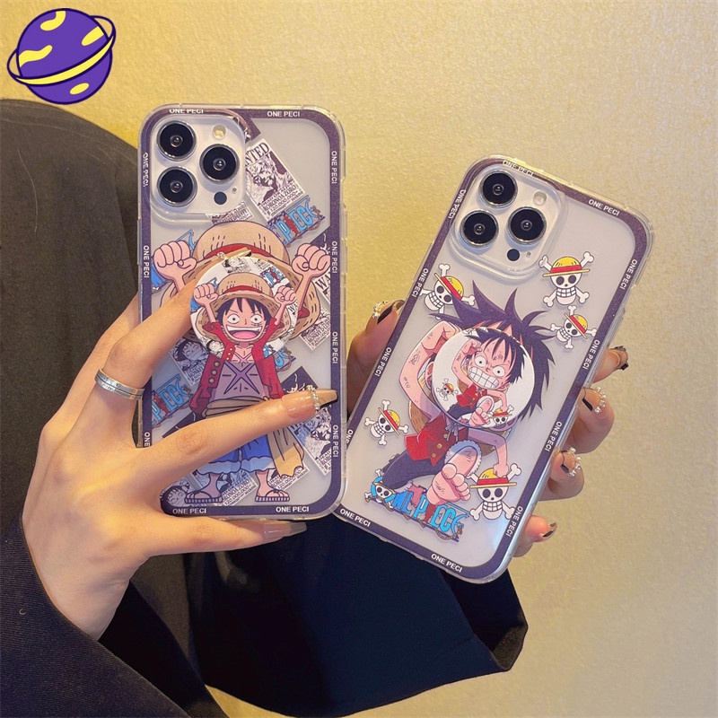 Ốp Điện Thoại Silicon Mềm Trong Suốt Hình One Piece Cho IPhone 11 12 13 PRO X XR XS MAX 7 8 PLUS