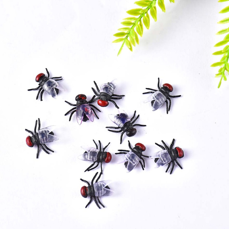 Bộ 100 Con Ruồi Giả Bằng Nhựa Vui Nhộn Cho Dịp Halloween