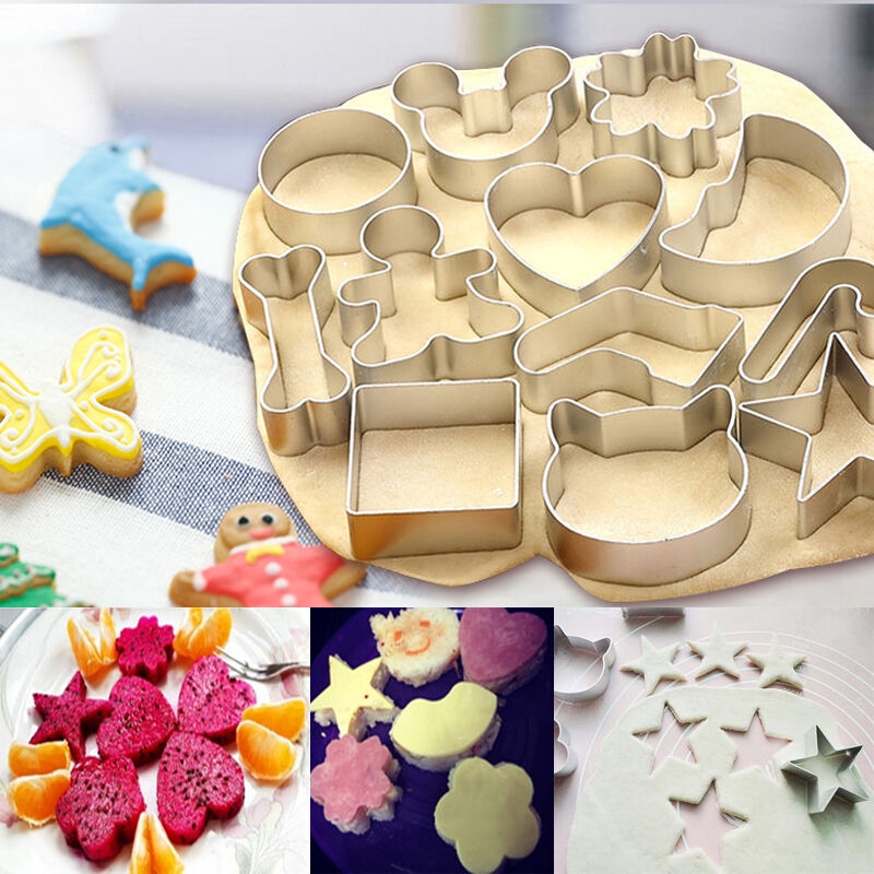 Khuôn cắt bánh quy trang trí bằng kim loại DIY
