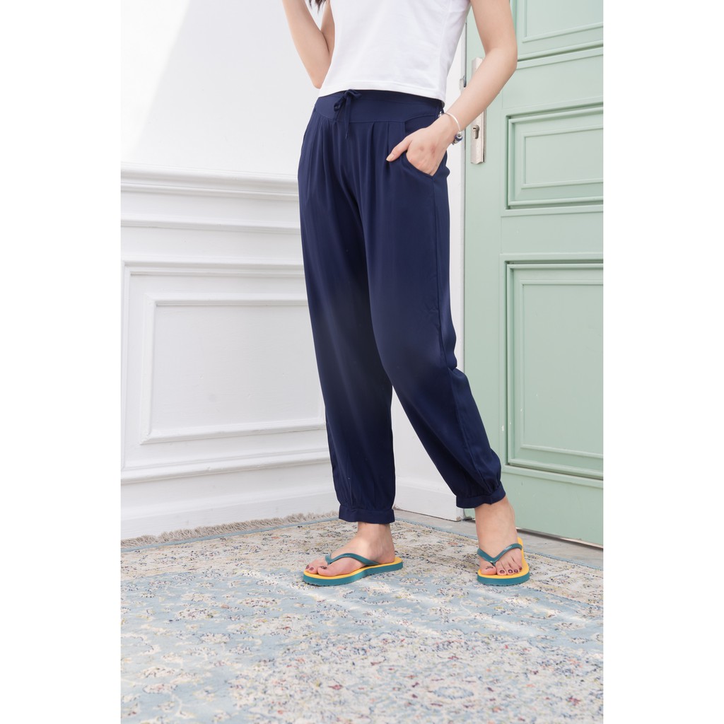 Quần Alibaba nữ lanh màu trơn VT Q07.2001 - Mặc thoải mái, thoáng mát | BigBuy360 - bigbuy360.vn