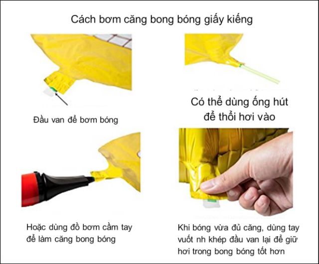 Set bóng chữ Happy Birthday trang trí sinh nhật