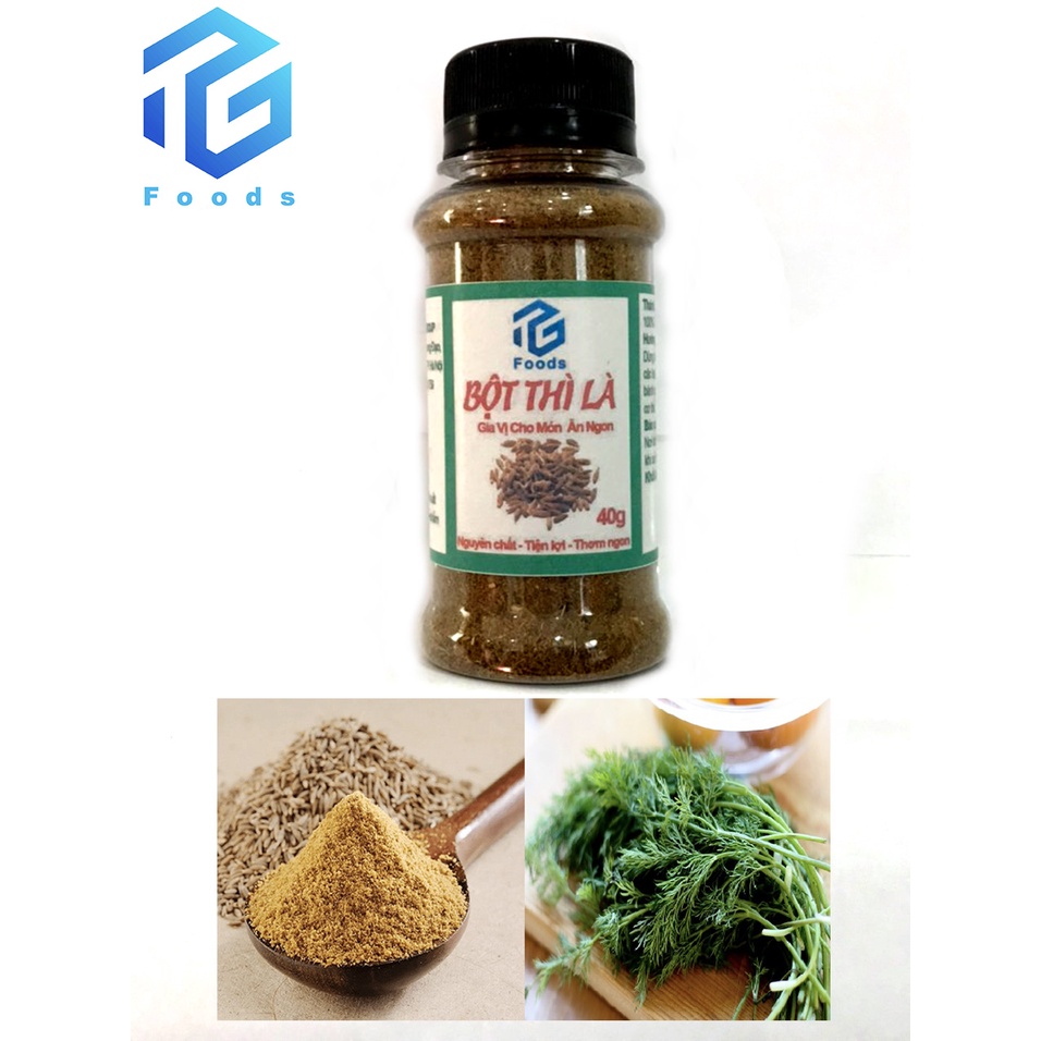 Bột Thì Là Hũ 40g TG FOODS mùi thơm chuẩn vị