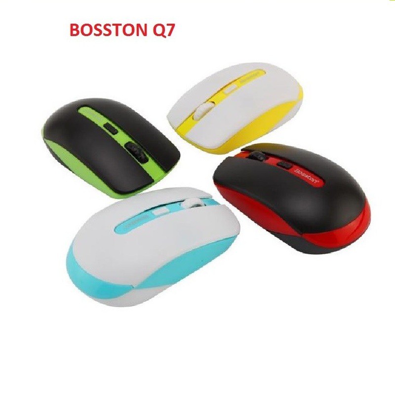 Chuột không dây wireless hiệu Bosston Q7 (màu ngẫu nhiên)