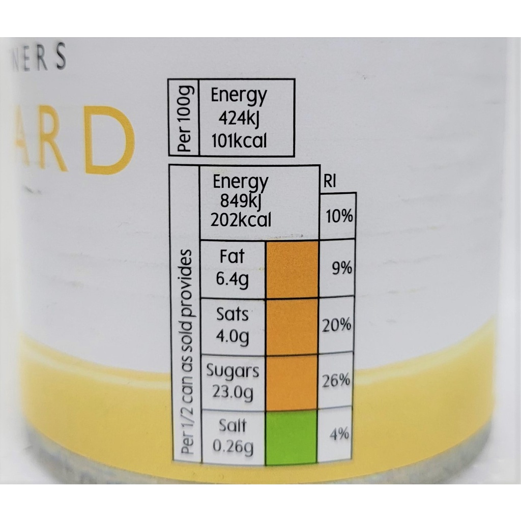 [Hộp 400g] NHÂN KEM SỮA CUSTARD [Belgium] WAITROSE (atp)