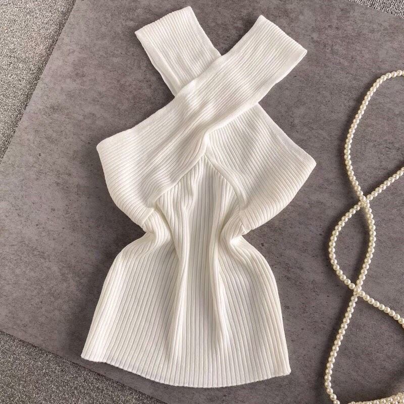 Áo Len nữ kiểu dây vắt chéo sexy mặc được nhiều kiểu