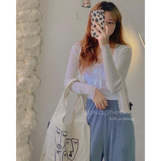 Cadigan croptop KOREA 966 - Ảnh thật JUNclothing