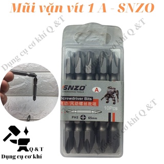 Mũi bắn vít 2 đầu , đầu bắn vít 4 cạnh chiều dài 65mm ph2 snzo giá siêu rẻ