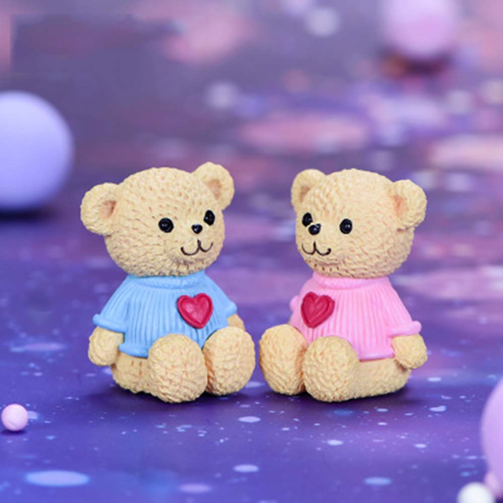 Tượng gấu mini dễ thương dùng trang trí