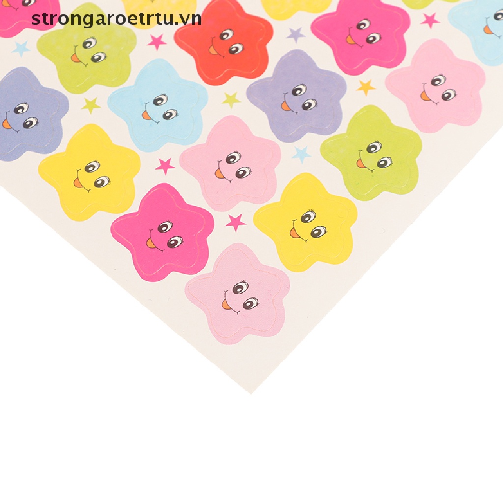 Set 400 Sticker Mặt Cười / Ngôi Sao Dễ Thương Dán Khen Thưởng Cho Bé