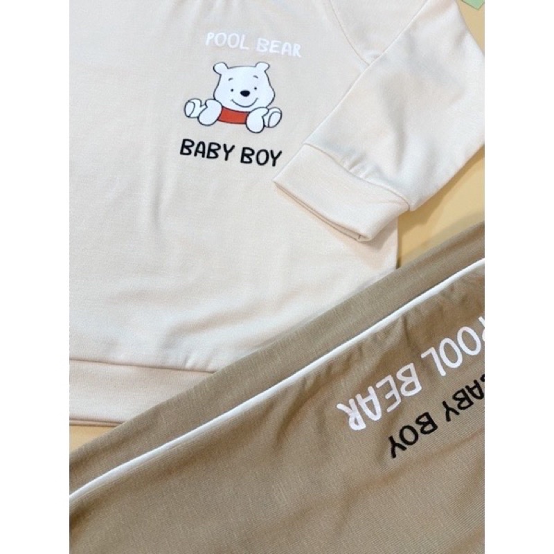 GOOD MAMA - bộ dài tay cho bé vải sợi tre mềm mại cho bé hãng GOODMAMA