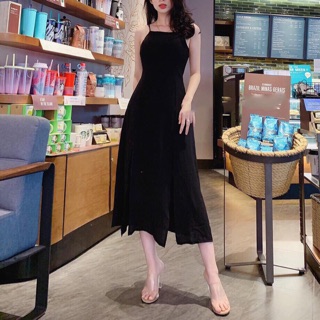 ĐẦM MAXI HAI DÂY XẺ ĐÙI