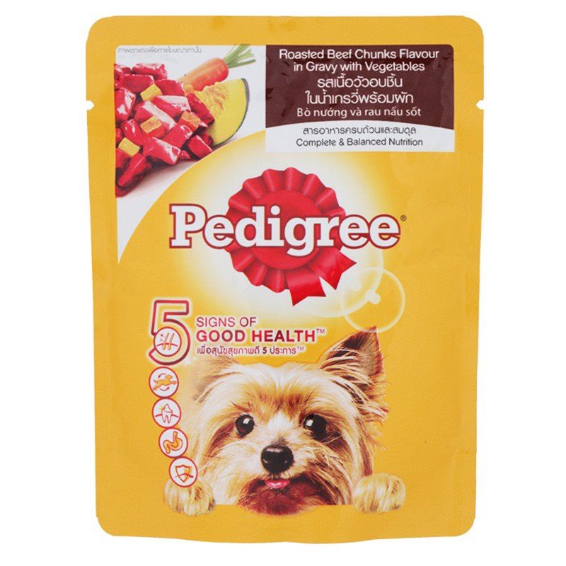 Pate cho cún Pedigree gói 80gr- Đồ ăn vặt cho chó thơm ngon bổ dưỡng.